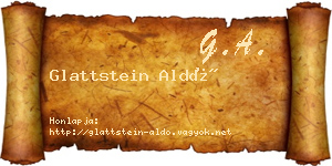 Glattstein Aldó névjegykártya